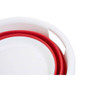 Collapsible Red White Laundry Basket