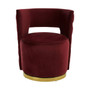 Bola Wine Velvet Chair