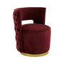 Bola Wine Velvet Chair