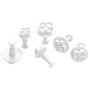 6pc White Flower Cutter Set