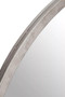 Saska Medium Antique Silver Round Wall Mirror