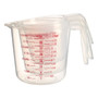 Clear Plastic Measuring Jugs - Set of 3