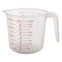 Clear Plastic Measuring Jugs - Set of 3