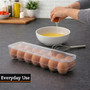 Romm Clear Plastic 14 Egg Storage Tray With Lid