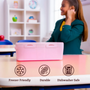 Grub Tub Pink 2 Section Lunch Box Grub Tub Pink 2 Section Lunch Box
