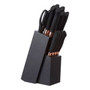 11 Pc Copper Fringed Knife / Scissor Set