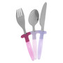 Children's 3pc Pink Cutlery Set