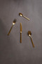 Avie Glow 16 Piece Gold Cutlery Set