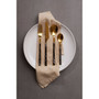 Avie 16Pc Black Faux Marble Cutlery Set