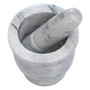 Salerno White Marble Large Mortar and Pestle