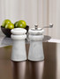 Salerno White Marble Salt & Pepper Set