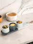 Bulgari Marble Condiment Bowls and Board Set