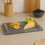 Marmore Black Marble Serving Board with Gold Handles