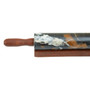Ziarat Black and Gold Marble Rolling Pin