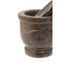 Black and Gold Marble Mortar and Pestle