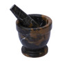 Black and Gold Marble Mortar and Pestle
