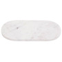 Oblong White Marble Serving Tray