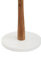 Monzaro Acacia Wood And Marble Kitchen Roll Holder