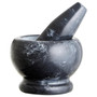 Marmore Black Marble Mortar and Pestle Set