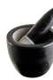 Marmore Black Marble Tapered Mortar And Pestle