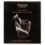 Salmo Red and White Marble Mortar and Pestle