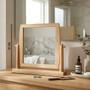 Wooden Frame Swivel Mirror