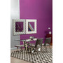3D Effect Wall Mirror with White High Gloss Finish