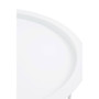 Acero Round White Side Table