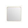 Small Gold Finish Square Wall Mirror