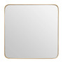 Medium Gold Finish Square Wall Mirror
