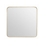 Medium Gold Finish Square Wall Mirror