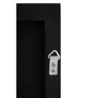 Matt Black Small Square Wall Mirror