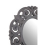 Antique Grey Scroll Design Wall Mirror