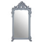 Grey Wall Mirror With Decorative Crest