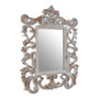 Antique Grey Fleur-De-Lis Wall Mirror Antique Grey Fleur-De-Lis Wall Mirror
