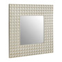 Champagne Finish 3D Geometric Wall Mirror