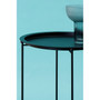 Acero Round Black Side Table