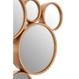 Persephone Gold Finish Small Wall Mirror