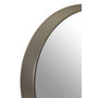 Small Round Wall Mirror with Silver Frame