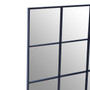 Grid Wall Mirror with Black Finish Frame