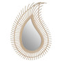 Mataram Teardrop Natural Rattan Wall Mirror