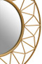Matera 3D Round Gold Wall Mirror
