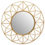Matera 3D Round Gold Wall Mirror