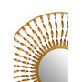 Matera Sunburst Gold Finish Metal Frame Round Wall Mirror Matera Sunburst Gold Finish Metal Frame Round Wall Mirror