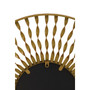 Matera Sunburst Gold Finish Metal Frame Round Wall Mirror Matera Sunburst Gold Finish Metal Frame Round Wall Mirror