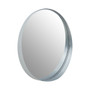 Avento Large Round Silver Wall Mirror