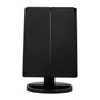 Cassini Tri Fold Border Black Table Mirror