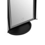 Cassini Tri Fold Border Black Table Mirror