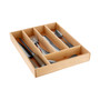 Birch Wood 5 Compartment Cutlery Tray