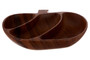 Kora Acacia 3 Section Apple Shaped Serving Dish